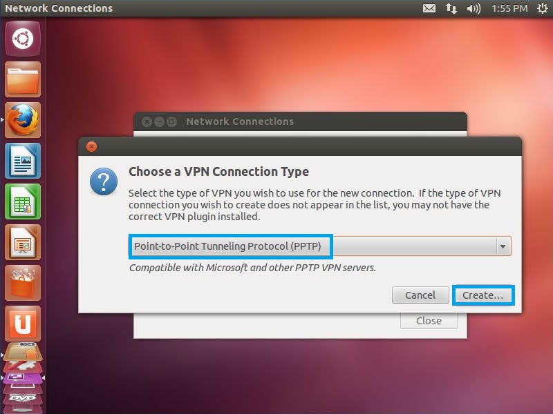 configure pptp vpn client ubuntu